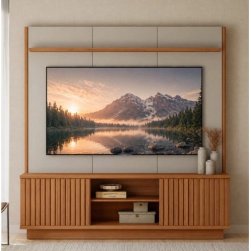 Home Ravenna canela y off white con televisor