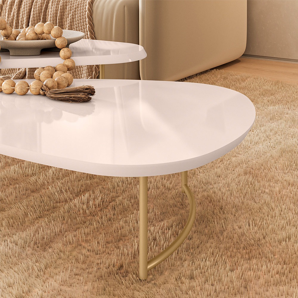 Tapa off white de la mesa Pétala
