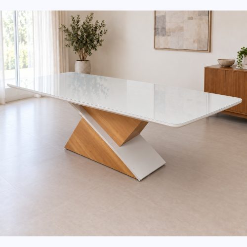 Juego de comedor Glamour 200 cm 8 sillas gris claro — mesa sin sillas Juego de comedor Glamour 200 cm 8 sillas gris claro, mesa sin sillas
