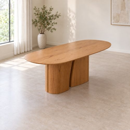 Juego de comedor Yasmin 200 × 100 cm 8 sillas beige — mesa sin sillas Juego de comedor Yasmin 200 × 100 cm 8 sillas beige, mesa sin sillas